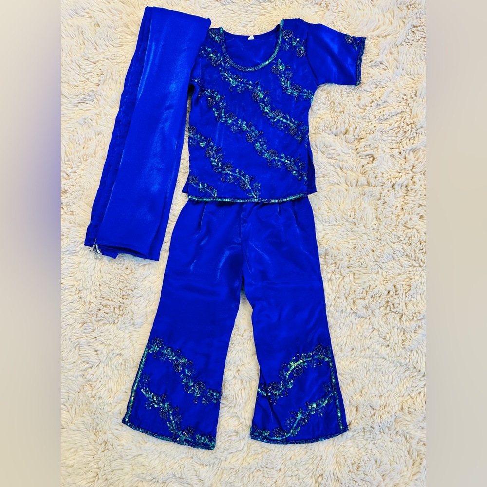 Kids Blue Traditional Outfit